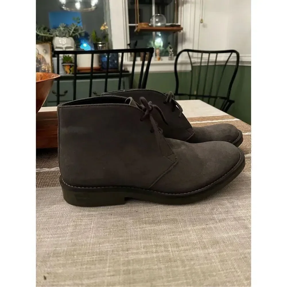 Wills London Vegan Gray Desert Boots sz 37 or 6-1/2 EUC